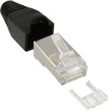 InLine Easy-Use RJ45 krimp connectoren voor CAT6 F/UTP patch kabel - 100 stuks / zwart