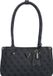 GUESS Meridian Shoulder Satchel Bag Coal Logo Antraciet