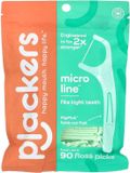 Plackers Micro Mint Dental Flossers – 90 Stuks – Flossticks met Frisse Mintsmaak