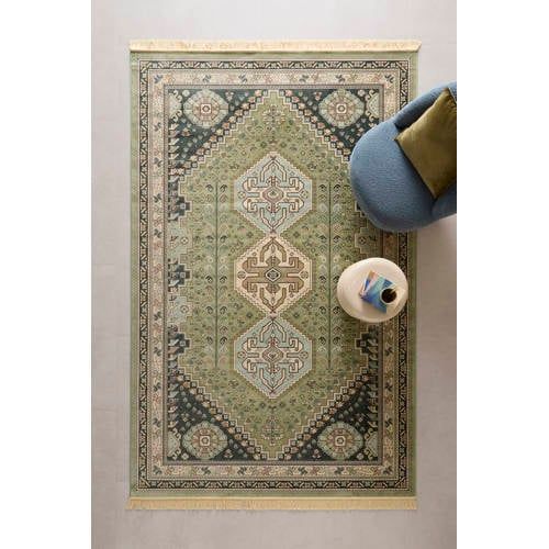 NOUS Living vloerkleed Granby groen (300x195 cm)