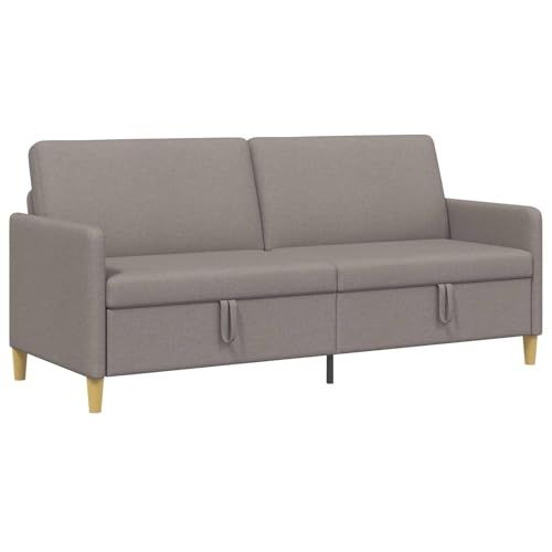 vidaXL Sofa met Opbergruimte Taupe 192 x 78 x 87 cm Polyester