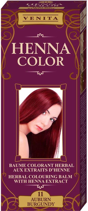 Venita HENNA COLOR BALSEM Burgundy nr.11 - Natuurlijke Haarverf Zonder Ammonia, PPD, PTD, Peroxide - 75ml