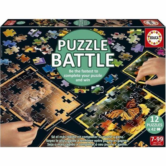 Educa Puzzel Battle Jr Natura 42 Onderdelen (12 Stuks)