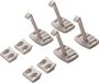 Merkloos / Sans marque BabyDan Veiligheidsgrendel voor kast - set van 8 stuks - gebroken wit