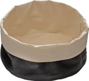 APS 30341 broodtas Ø 17 cm, H: 8 cm katoen, beige, zwart, machinewasbaar tot 30 graden