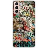 Samsung Galaxy S21 Plus Graffiti 1 Bedrukt siliconen hoesje
