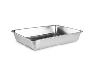 IBILI Rechthoekige ovenschaal voor voedselbuffet, roestvrij staal 18/10, 26,80 x 20,80 x 4,20 cm