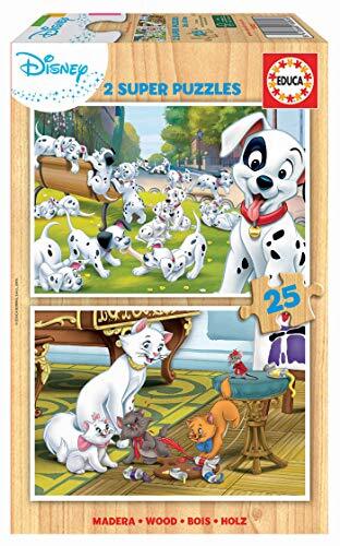 Educa Borras - 2X25 Disney Animals Dalmatiner + Aristocats puzzel (18082)