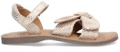 Braqeez 426117-995 Meisjes Platte Sandalen - Goud - Imitatieleer - Klittenband