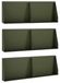 Mur de soutènement 6 pc 60 x 12 x 30 cm Acier Vert olive