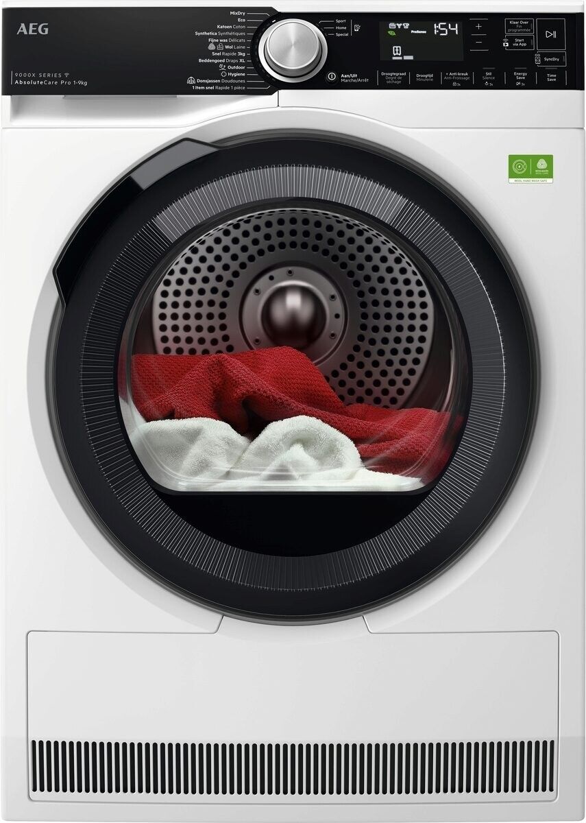 AEG T97DR9V6PBC - 9000X AbsoluteCare® Pro - Warmtepomp Droogkast 9 kg