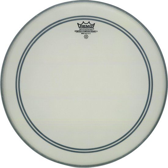 Remo P3-0114-C2 - 14 Powerstroke 3 Coated + Dot
