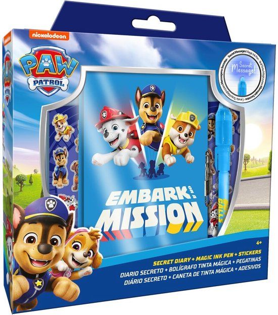 Paw Patrol Geheim Dagboek + Magische Pen
