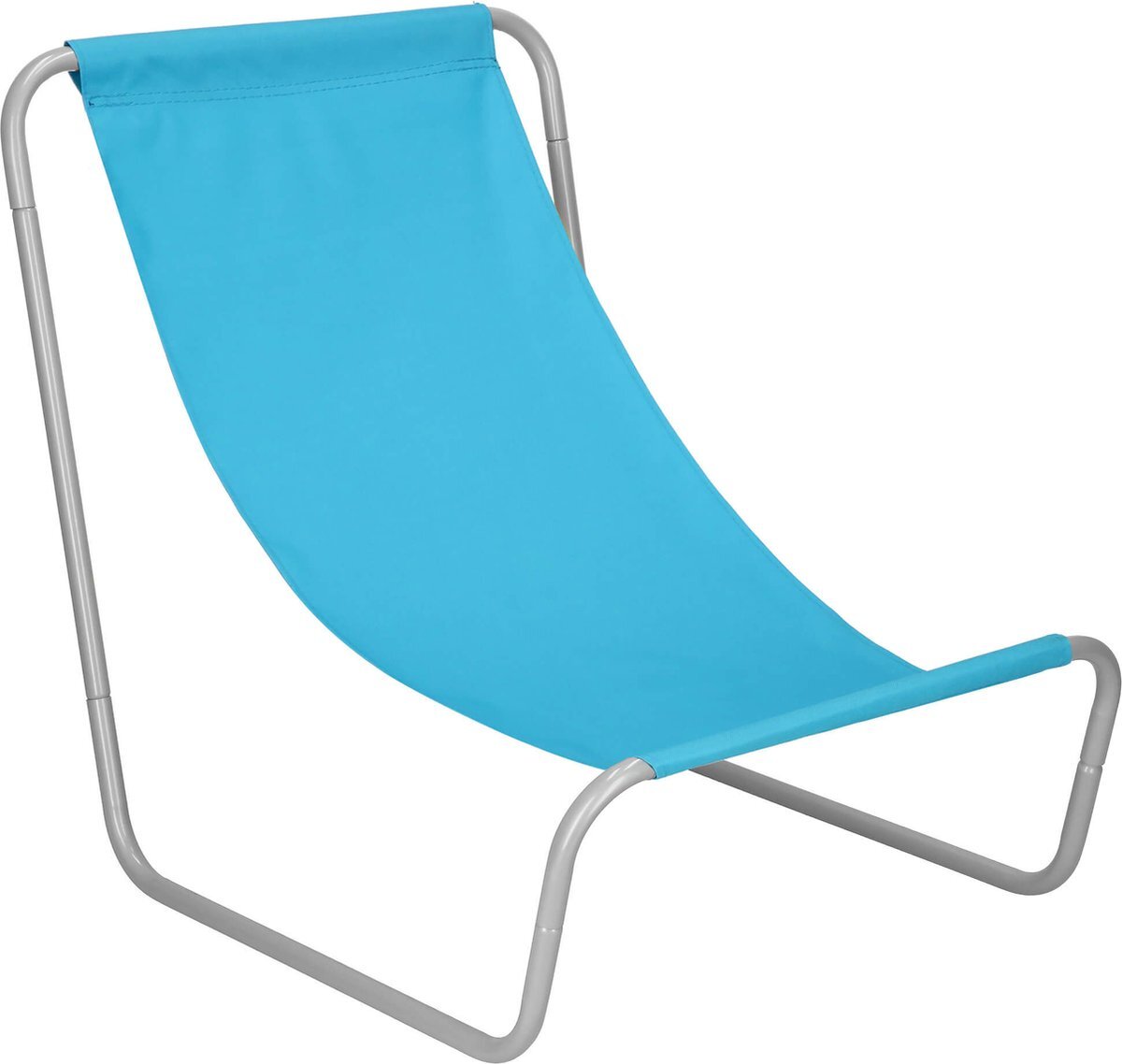 springos Ligstoel | Strandstoel | Ligbed | Inclusief Draagtas | Lichtblauw