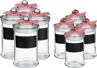 Secret de Gourmet Kruidenpotjes - krijtvlak - 8x stuks - 120ml/350ml