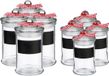 Secret de Gourmet Kruidenpotjes - krijtvlak - 8x stuks - 120ml/350ml