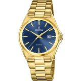 Festina Classic Horloge - Heren - Goudkleurig Staal - 40mm Kast