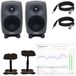 Genelec 8020D (2x) + statieven + monitorkalibratie + kabels