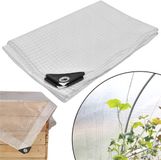 KOTARBAU® Afdekzeil, Polyethyleen, 2 x 3 m, Transparant, Met Ogen, UV-Bestendig