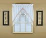 Today's Curtain Vintage Macramé Organza Swag 96,5 cm Wit/Rose 58" B x 38" L