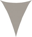 vidaXL Zonnezeil 160 g/m² driehoekig 4x5x5 m HDPE lichtgrijs