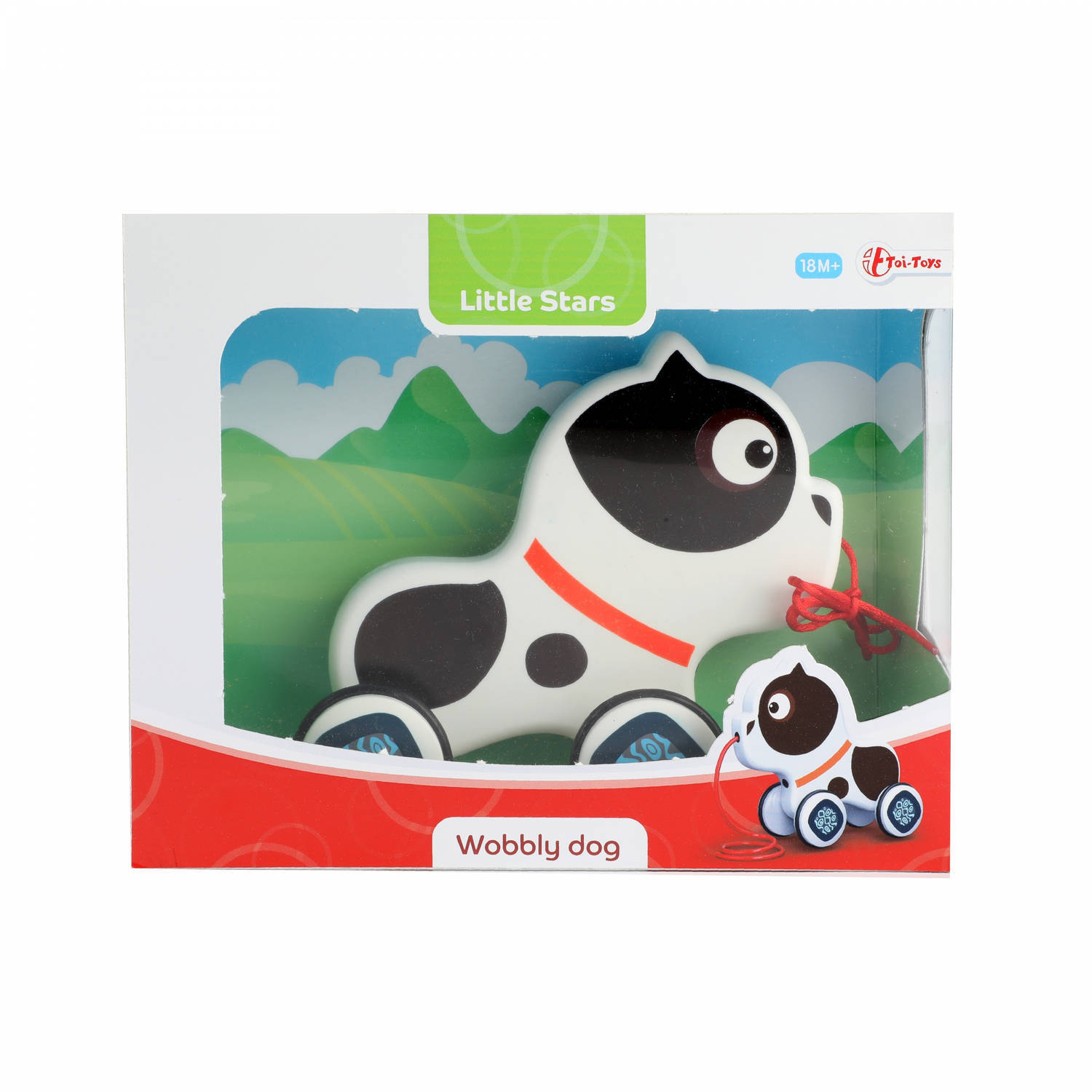 Toi Toys Little Stars Pull-along Figure Wobbly Dog