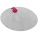 Gerimport Table ronde sets de dîner - 2x pièces - argent - plastique - Dia 40 cm - Noël