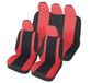 Auto Lupex Auto Accessori - Universele autostoelhoezen LS10 | Kleur Rood | Set voor en achter | Polyester | Geen SUV