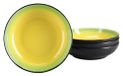 Creatable, 24932 Serie Hot Green 4-delig tafelservies van aardewerk voor 4 personen, vaatwasser- en magnetronbestendig, hoogwaardige productie