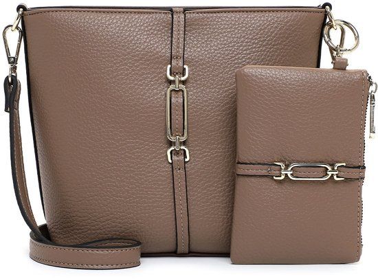 Emily & Noah Schoudertas E&N Lewe (65721) - Dames handtassen - taupe 900