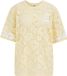 WE Fashion T-shirt en jersey en dentelle pour femme, coupe ample