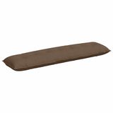 vidaXL Coussin de dossier marron 200 x 19 x 50 cm tissu