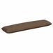 vidaXL Coussin de dossier marron 200 x 19 x 50 cm tissu