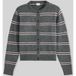 LEVI'S ® Gebreid vest 'Claire' lichtblauw / grijs gemêleerd / kersrood