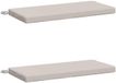 vidaXL Bankkussens SOEST 2 st 100% Polyester Wit 80 x 40 x 5 cm