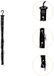 CHPN Pettenhanger - Petten organizer - Hanger voor petten of andere accessoires - Kledingkast Hanger - Baseball Pet Rek - 72CM lang - Zwart