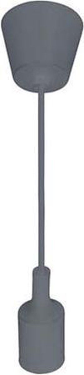 Qualu LED Plafondlamp Turno Rond Mat Grijs Kunststof E27