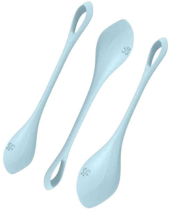 Satisfyer Yoni Power 2 Kegel Balls - Blue - Set of 3