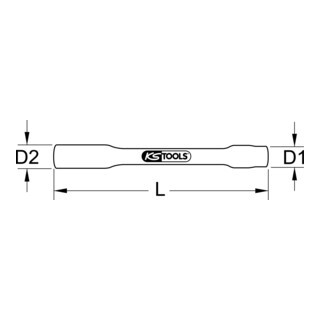 KS Tools KS Tools 1/2" geïsoleerde bus, XL, 14mm, 255mm Aantal:1