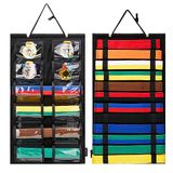 HUHYNN Martial Arts Riemen Organizer, Opknoping Karate Belt Display Houdt 12 Karate Riemen voor Martial Arts Leerlingen (Geen Accessoires Inbegrepen) (Zwart-Upgrade)