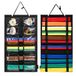 HUHYNN Martial Arts Riemen Organizer, Opknoping Karate Belt Display Houdt 12 Karate Riemen voor Martial Arts Leerlingen (Geen Accessoires Inbegrepen) (Zwart-Upgrade)