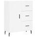VidaXL Dressoir 69,5x34x90 cm bewerkt hout wit