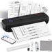VEVOR Imprimante Bluetooth, Portable, Thermique sans encre, Usb, Compatible Android, Ios, Avec batterie 2600mah