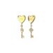 Guess - JUBE04217JWYGT/U - Oorbellen - Dames - Roestvrij staal - Zirkonia - Geel goud