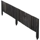 Bordure de jardin en bois Gris 20 x 116 cm