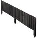 Bordure de jardin en bois Gris 20 x 116 cm