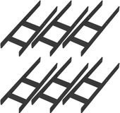 KOTARBAU® H Instortanker - Paalhouder in Beton Storten 160 x 600 mm 6 Stuks - Betonanker voor Houten Palen - Paaldrager Beton - Kolomvoet Beton - Gepoedercoat Staal