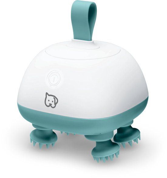 Beurer Buddy Massageapparaat - Handmassage apparaat Dieren/ Honden/ Katten - Hoofdmassage - 2 Massagestanden - USB Oplaadbaar - Blauw