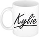 Bellatio Decorations Kylie Naam koffiemok - wit