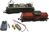 Minitrix micromotor NM025G N motor ombouwset voor V100/BR 212 Oude model, E 44, BR 144